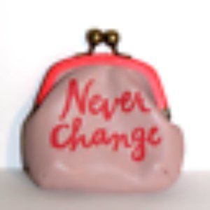 Fossil CHANGE PURSE w/Kiss Lock Closure Leather Pink w/Neon Pink Trim NWT